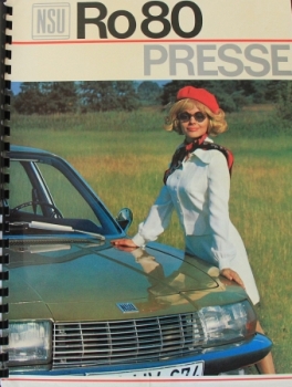 NSU Ro 80 Modelprogram 1968 Automobil-Pressekit (2264)