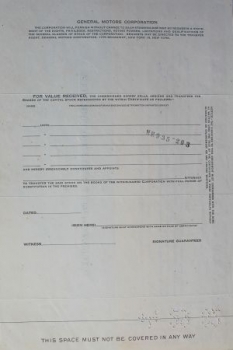 General-Motors Corporation 1966 Share 100 Shares (5419)