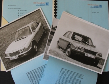 NSU Ro 80 Modelprogram 1968 Automobil-Pressekit (2264)