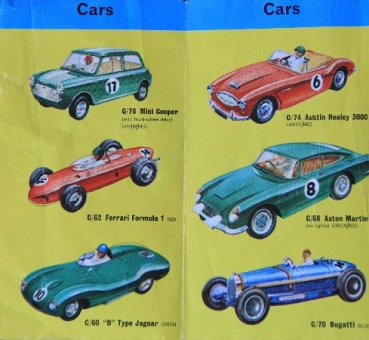 Scalextric Racingcourse 1965 Accessoire-Brochure (2283)
