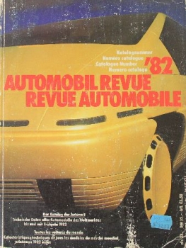"Automobil Revue 82" Automobil-Yearbook 1982 (2299)