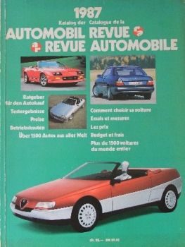 "Automobil Revue" Catalognumber 87 Yearbook 1987 (2300)
