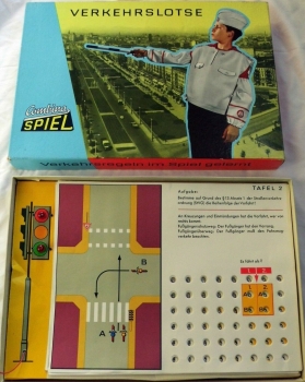 Gordon-Spiel "Verkehrslotse" 1966 elektronisches Brettspiel (5457)