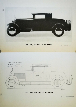 Voisin 22 CV 12 cylindre Modelprogram 1930 Carbrochure (5185)
