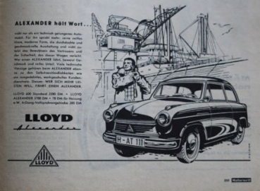 "ADAC Motorwelt" Automobilclub-Magazine 1958 Borgward Coupe (5023)