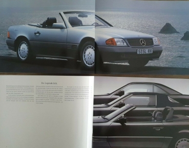 Mercedes-Benz SL R 129 Modellprogramm 1992 Automobilprospekt-Mappe (0461)