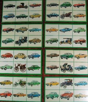 Noris Spiele "Auto-Lotto" 1968 Automobile-Memory-Boardgame Porsche (4690)