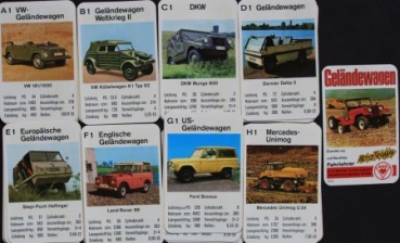 Altenburg Spielkarten "Gelaendewagen" 1975 Cardgame (5273)