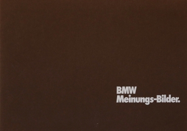 BMW 635 - 733 Modelprogram 1976 "Meinungs-Bilder" Carbrochure-Map (9830)