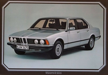 BMW 635 - 733 Modelprogram 1976 "Meinungs-Bilder" Carbrochure-Map (9830)