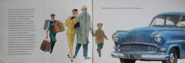 Opel Olympia Rekord Modelprogram 1955 Carbrochure (6108)