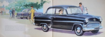 Opel Olympia Rekord Modellprogramm 1955 Automobilprospekt (6108)