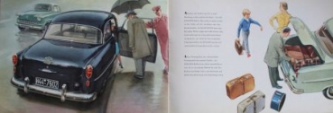 Opel Olympia Rekord Modelprogram 1955 Carbrochure (6108)
