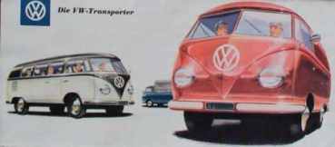 Volkswagen T1 Transporter 1958 Modelprogram "Die VW-Transporter" Carbrochure (6004)