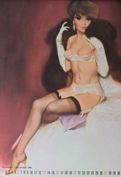 Brown & Bigelow Pin-Up Yearcalendar 1966 Fritz Willis (2405)