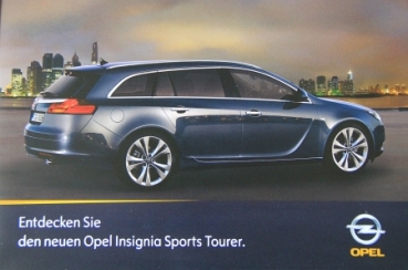 Opel Insignia Sports Tourer Modelprogram 2009 "Entdecken Sie den neuen Opel" Carbrochure (2413)