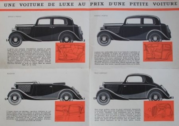Fiat 6 CV Modelprogram 1935 Carbrochure (6012)