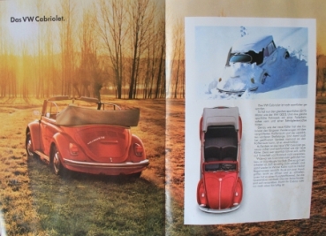 Volkswagen Beetle Modelprogram 1970 "Die Kaefer" Modelprogram Carbrochure (2524)