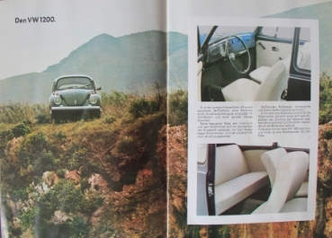 Volkswagen Beetle Modelprogram 1970 "Die Kaefer" Modelprogram Carbrochure (2524)