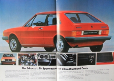 Volkswagen Scirocco Modelprogram 1978 Carbrprochure (2546)