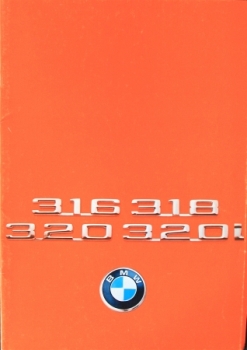 BMW 316 - 320 i Modelprogram 1976 Carbrochure (2547)