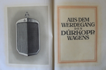 Duerkopp Motorcars Modelprogram 1924 Carbrochure (7667)