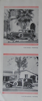 Auburn Cord Modelprogram 1929 Carbrochure (2608)