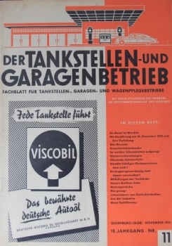 "Der Tankstellen- und Garagenbetrieb" Gasstation-Magazine 1951 (2653)