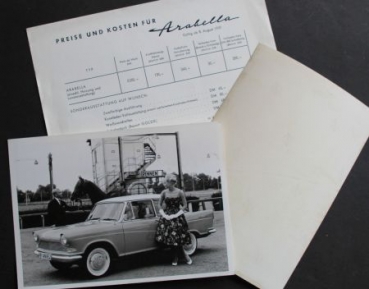 Lloyd Arabella 1959 two factoryphotos Pricelist (6075)