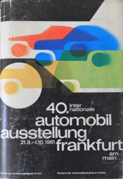"Internationale Automobil und Motorradausstellung" Automobil-Ausstellungskatalog 1961 (2780)