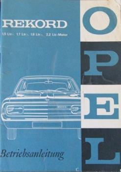 Opel Rekord 1,5 - 2,2 Liter 1967 Carmanual (2797)