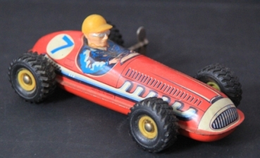 Schumann Racer 520 with driver 1960 Tinmodel with Frictiondrive (2813)