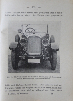 Hessler "Der Kraftwagen seine Bedienung und Pflege" Vehicletechnic 1927 (2826)