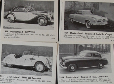 Wistue "Das Kraftfahrzeug" 1958 Stuennings Verlag 80 Scrappictures (2859)