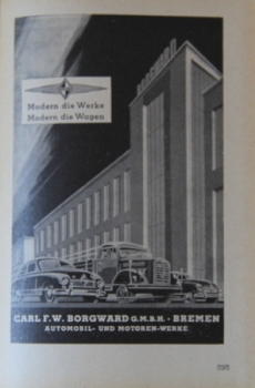 "Das organische Automobil" International Automotiv-Yearbook 1952 (2871)