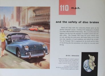 Triumph TR 3 Sports Modelprogram 1958 Carbrochure (2930)