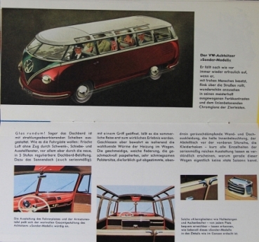 Volkswagen T1 Transporter Modelprogram 1956 Reuters-Drawings Carbrochure (2947)
