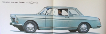 Preview: Peugeot 404 Cabriolet Coupe Super Luxe Modellprogramm 1967 Automobilprospekt (2970)