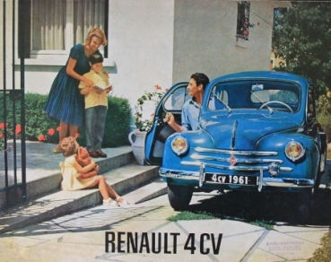 Renault 4 CV Modelprogram 1958 Carbrochure (2974)