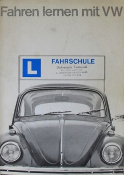 Volkswagen Beetle Modelprogram 1967 "Fahren lernen mit VW" Carbrochure (3025)