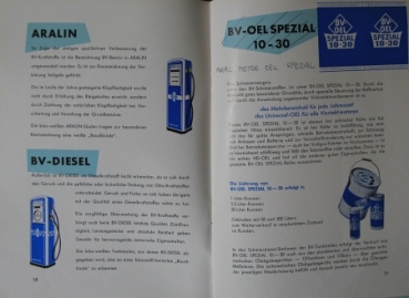 Preview: BV Aral 1955 "Grundregeln für den Tankdienst" Tankstellen-Fachbuch (3155)