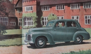 Vauxhall Velox 6 Cylinder Modellprogramm 1950 Automobilprospekt (3180)