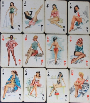 Preview: Darling "Pin-up Playing cards" 1956 Skatspiel (3274)
