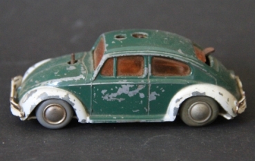 Schuco Micro-Racer Volkswagen Käfer Polizei 1965 Metallmodell mit Friktionsantrieb (0478)