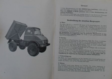 Mercedes-Benz Unimog 403-416 Betriebsanleitung 1966 (3627)