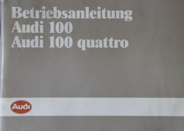 Audi 100 Quattro 1985 Betriebsanleitung (3632)
