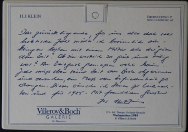 Shell Til 1984 Villeroy & Boch Advertising with Gasstation-Motive (3661)