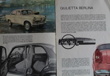 Alfa Romeo Modelprogram 1960 "La Gioia di Possedere" Carbrochure (3689)