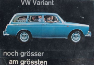Volkswagen 1500 Modelprogram 1963 "Grosser Familienwagen" Carbrochure (3719)