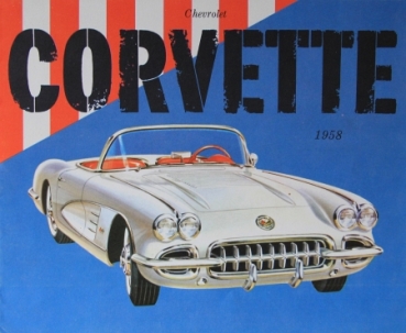 Chevrolet Corvette Modellprogramm 1958 Automobilprospekt (3786)